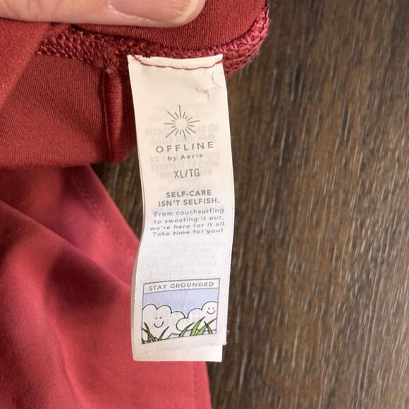 Offline By Aerie Women's Real Me Flowy Shorts Rust X-Large NEW! - Picture 8 of 8